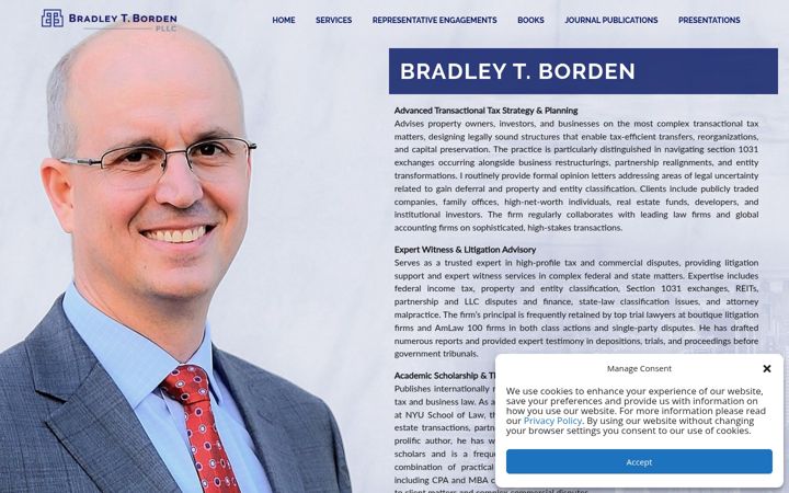 Screenshot of bradborden.com