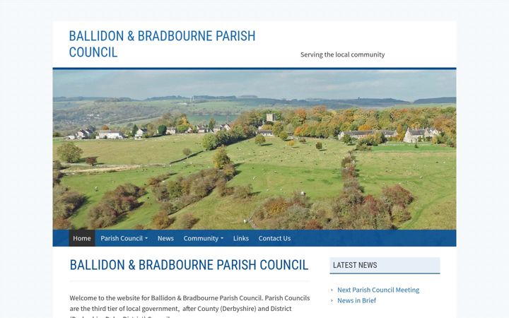 Screenshot of bradbourneballidonpc.org.uk