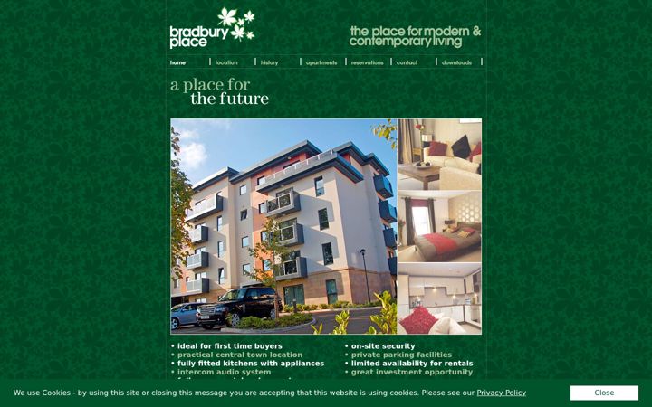 Screenshot of bradburyplace.co.uk