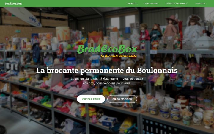 Screenshot of bradecobox.fr