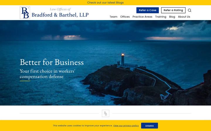 Screenshot of bradfordbarthel.com