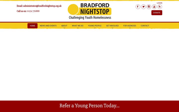 Screenshot of bradfordnightstop.org.uk