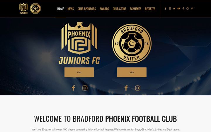 Screenshot ta' bradfordphoenix.uk