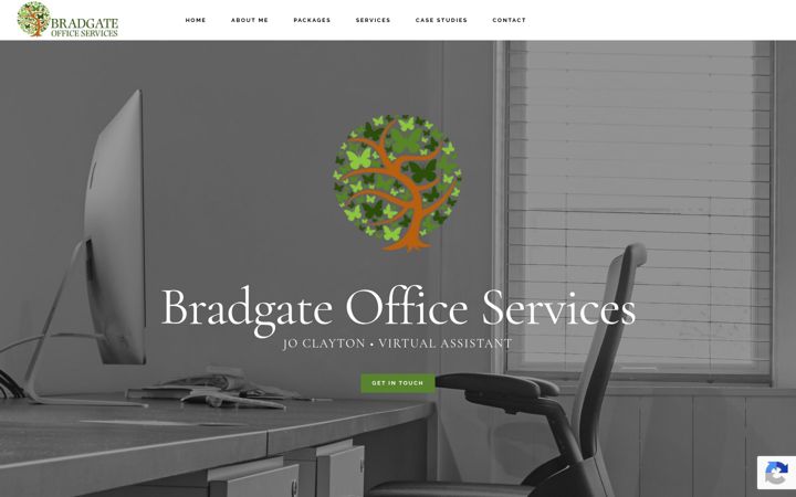 Screenshot of bradgateofficeservices.co.uk