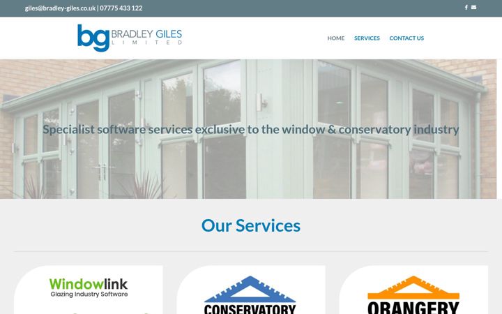 Screenshot of bradley-giles.co.uk