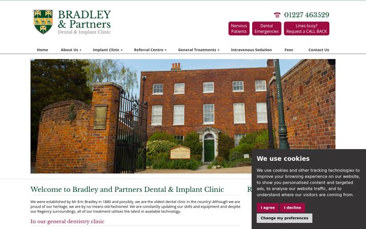 Screenshot ta' bradleyandpartners.co.uk