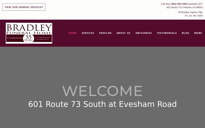 Screenshot of bradleyfhmarlton.com