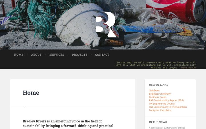 Screenshot ta' bradleyrivers.co.uk