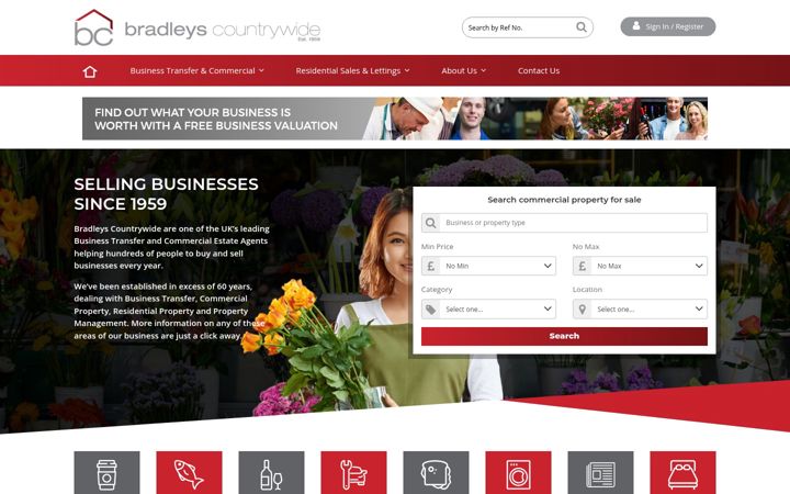 Screenshot of bradleyscountrywide.co.uk