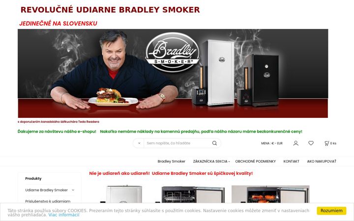 Screenshot of bradleysmoker.sk
