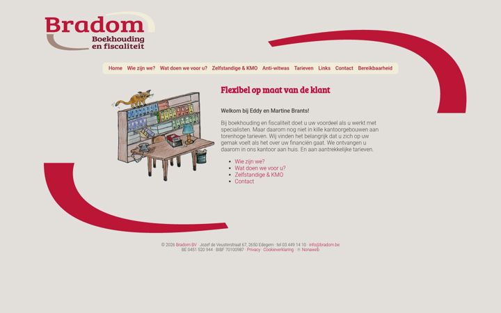 Screenshot of bradom.be