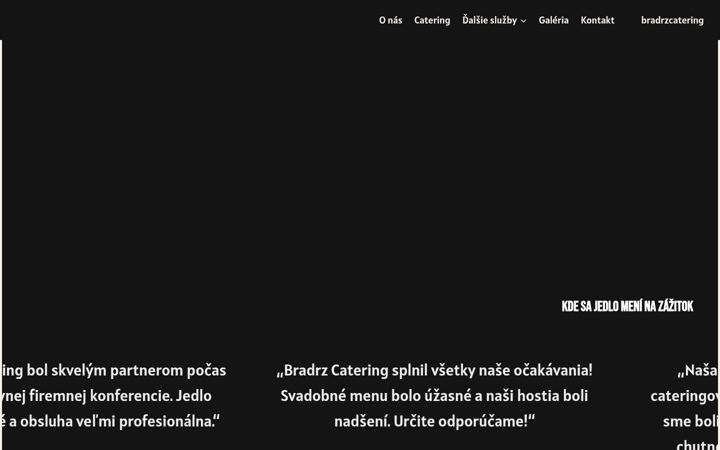 Screenshot ta' bradrzfood.sk