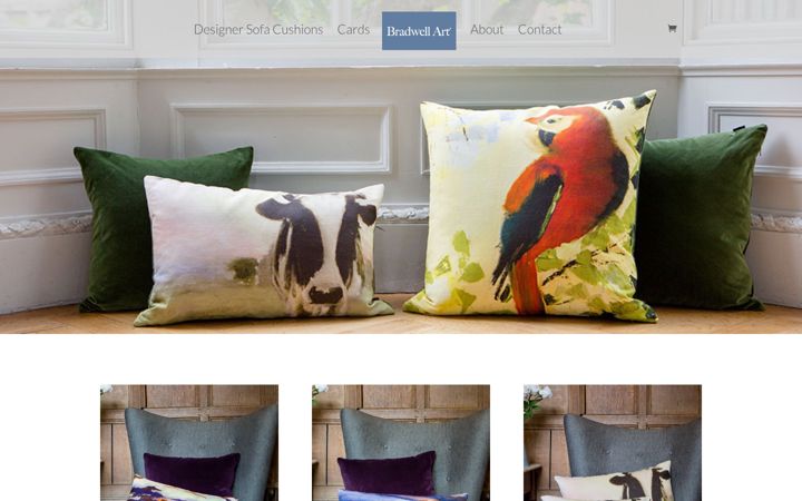 Screenshot of bradwellart.co.uk