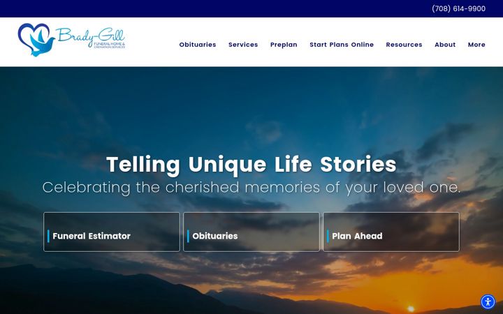 Screenshot of bradygill.com