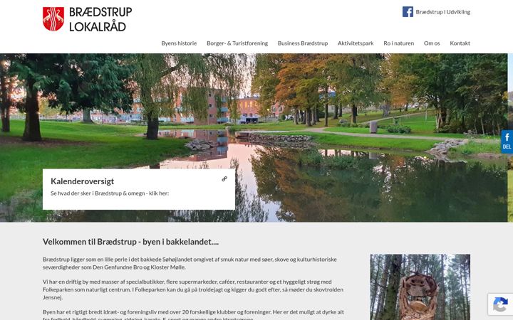 Screenshot of braedstrup.dk