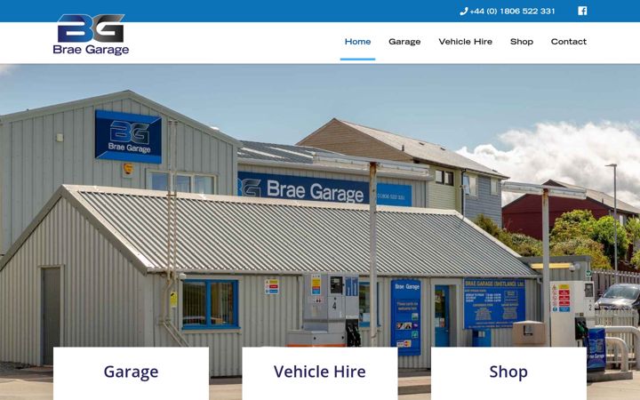 Screenshot ta' braegarage.co.uk