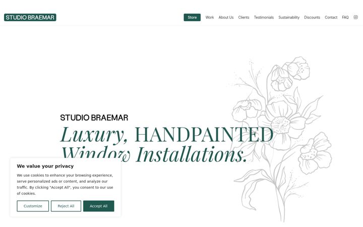 Screenshot of braemar.studio