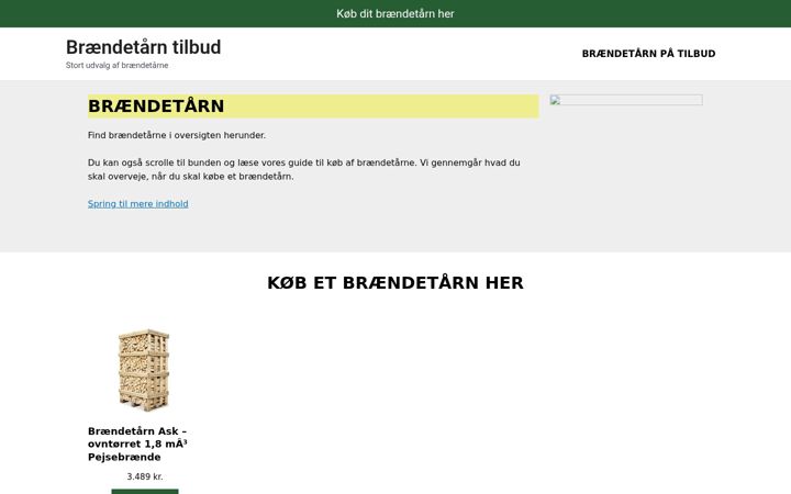 Screenshot of braendetaarn-tilbud.dk