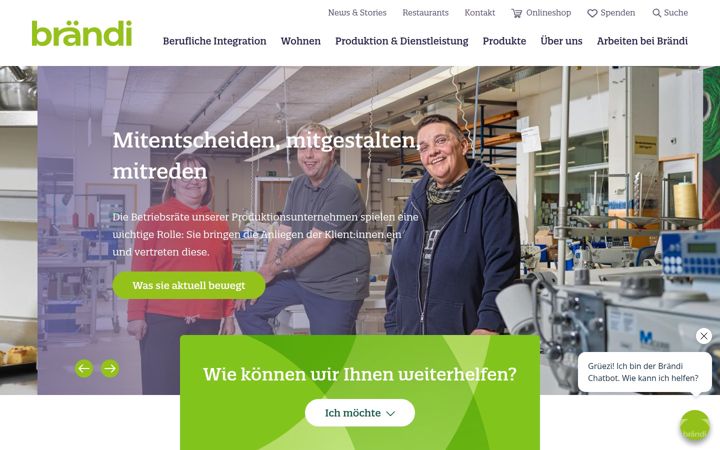 Screenshot of braendi.ch