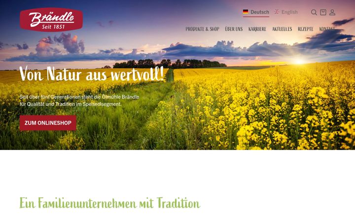 Screenshot of braendle.de