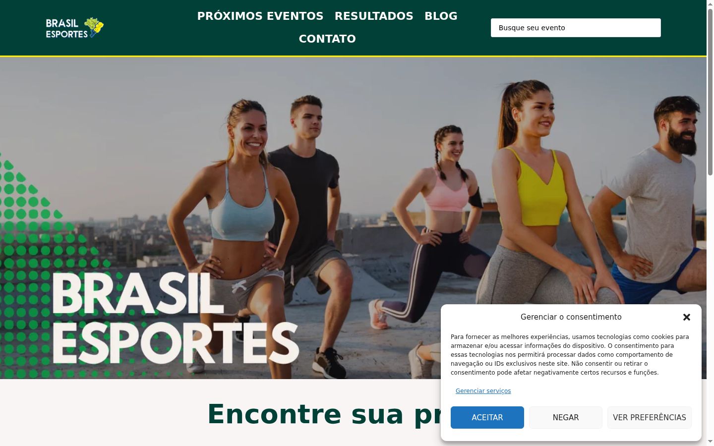 Screenshot tal-banner tal-kunsens muri qabel kwalunkwe interazzjoni