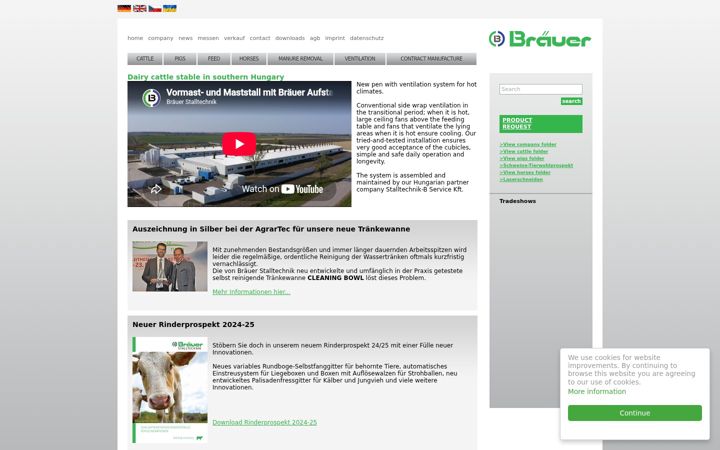 Screenshot of braeuer.cc