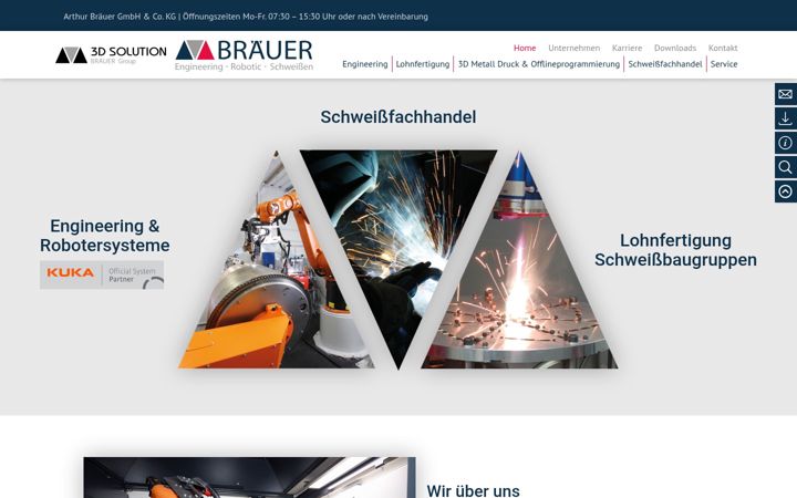 Screenshot of braeuergmbh.de