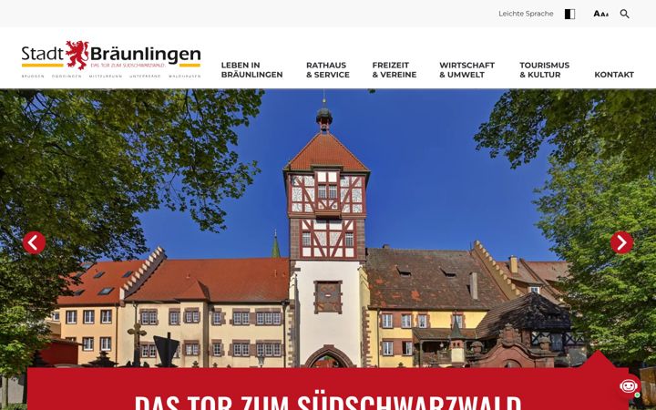 Zrzut ekranu braeunlingen.de