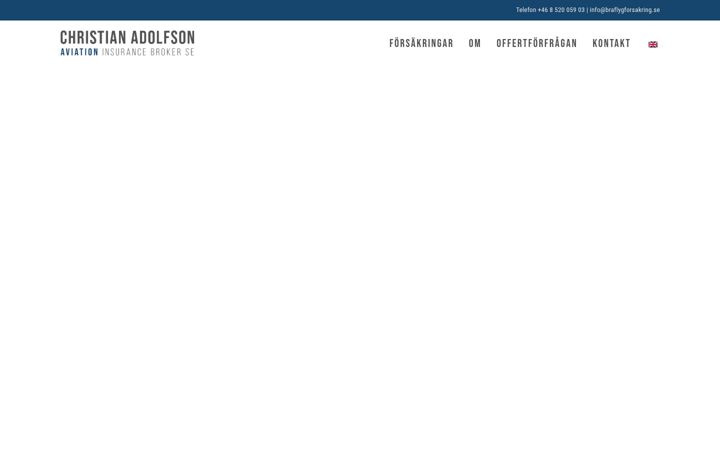 Screenshot of braflygforsakring.se
