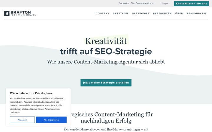 Screenshot of brafton.de