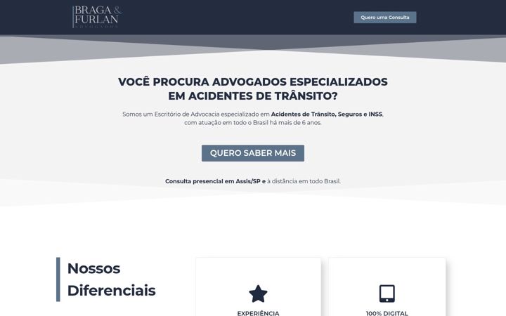 Screenshot of bragaefurlan.com.br