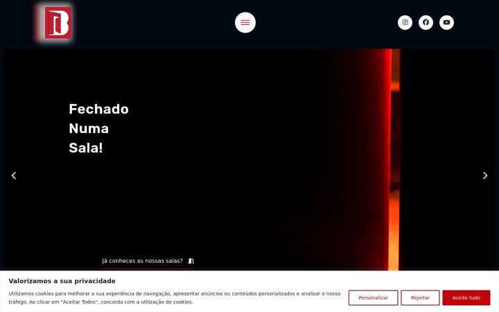 Screenshot of bragaescapegame.com.pt