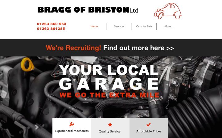 Screenshot von bragg-of-briston.co.uk