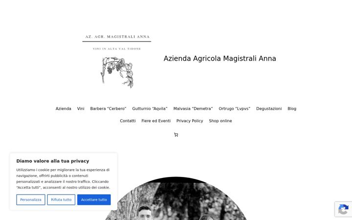 Screenshot of braghierivini.it