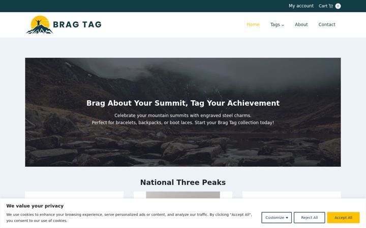 Screenshot ta' bragtag.co.uk