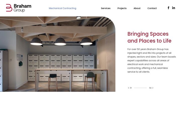 Screenshot of braham-group.com