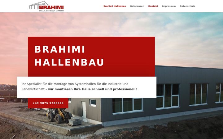 Zrzut ekranu brahimi-hallenbau.de