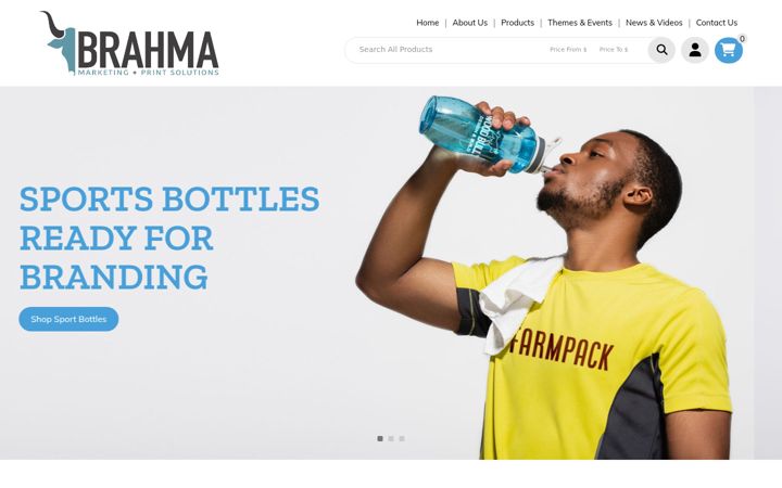 Screenshot of brahmapromo.com