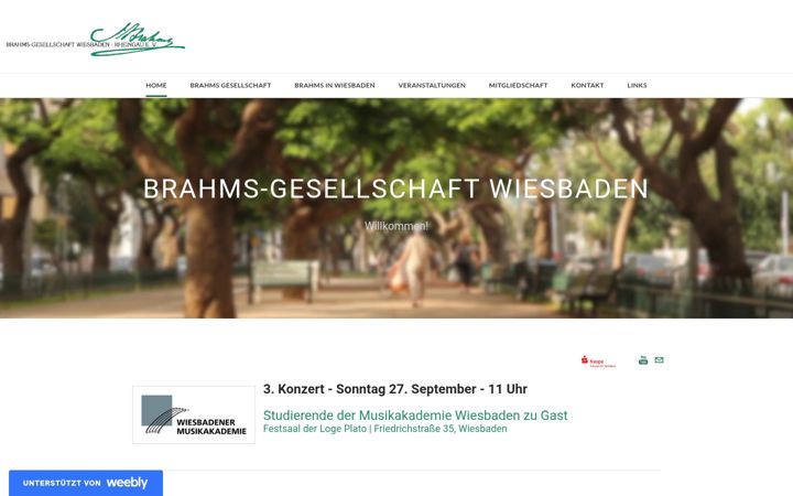 Screenshot of brahms-gesellschaft.com