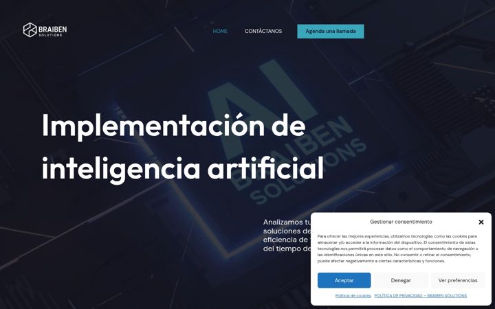 Screenshot of braibensolutions.com