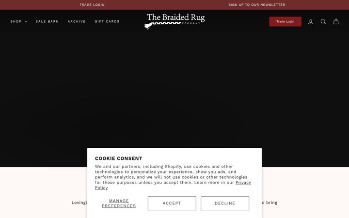 Screenshot ta' braided-rug.co.uk