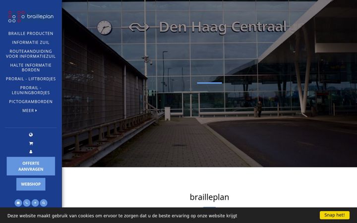 Screenshot of brailleplan.nl