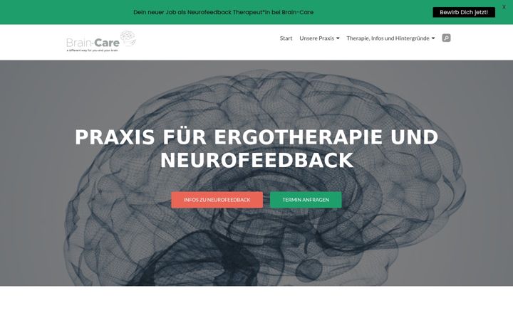 Screenshot ta' brain-care.de