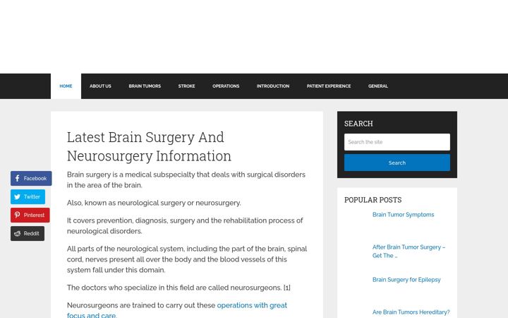 Screenshot of brain-surgery.com