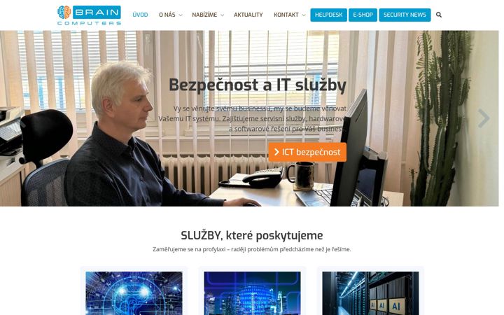 Screenshot of brain.cz