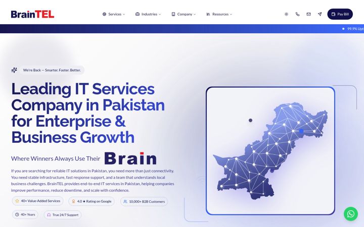 Zrzut ekranu brain.net.pk