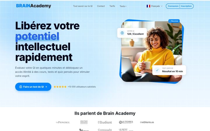 Screenshot of brainacademy.ai