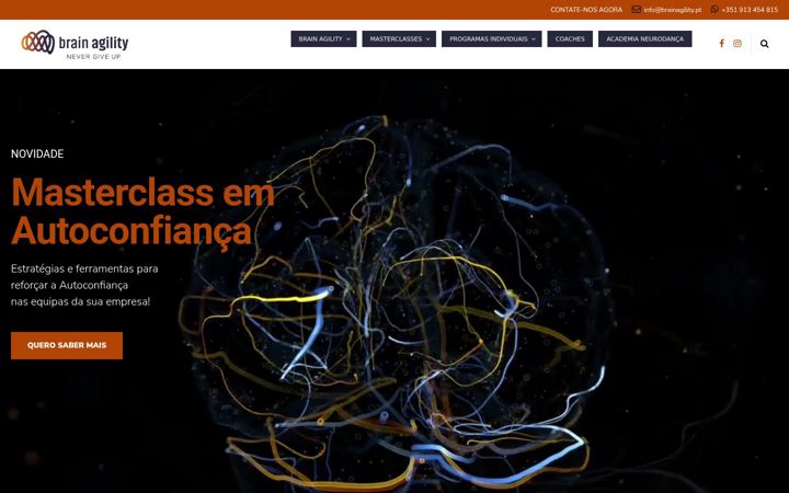 Snímek obrazovky brainagility.pt