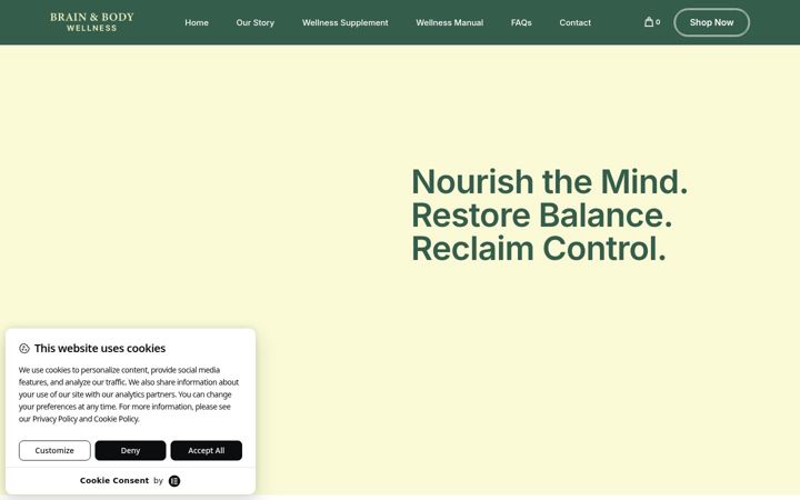 Screenshot of brainandbodywellness.co.uk