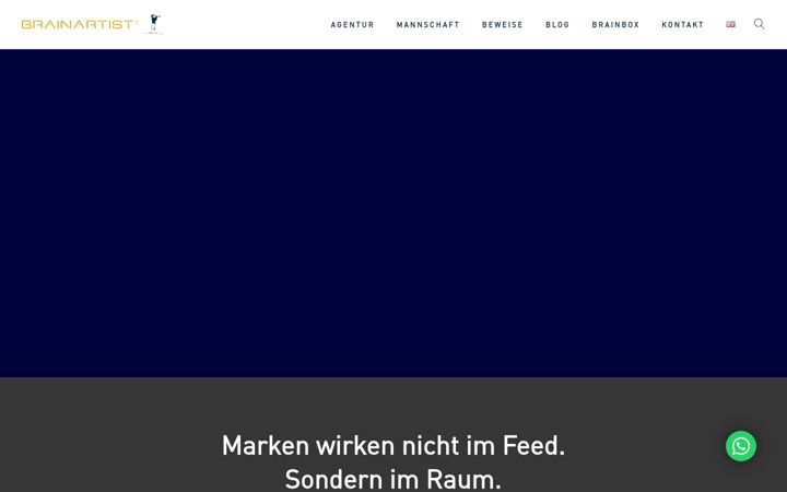 Screenshot of brainartist.de